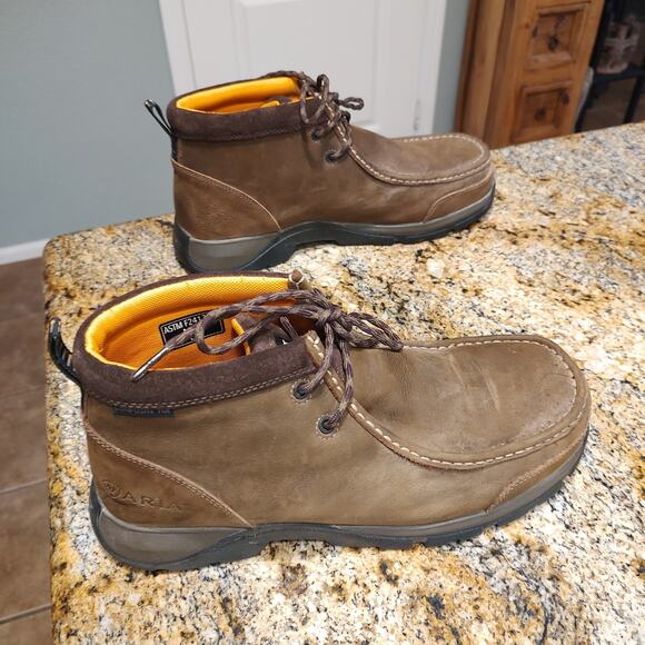 Ariat Brown Composite Toe Work Boots Size 11EE SKU 10024954 - Picture 5 of 12